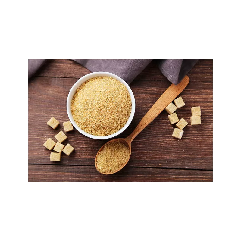 Organic fine brown cane sugar from Reunion Island