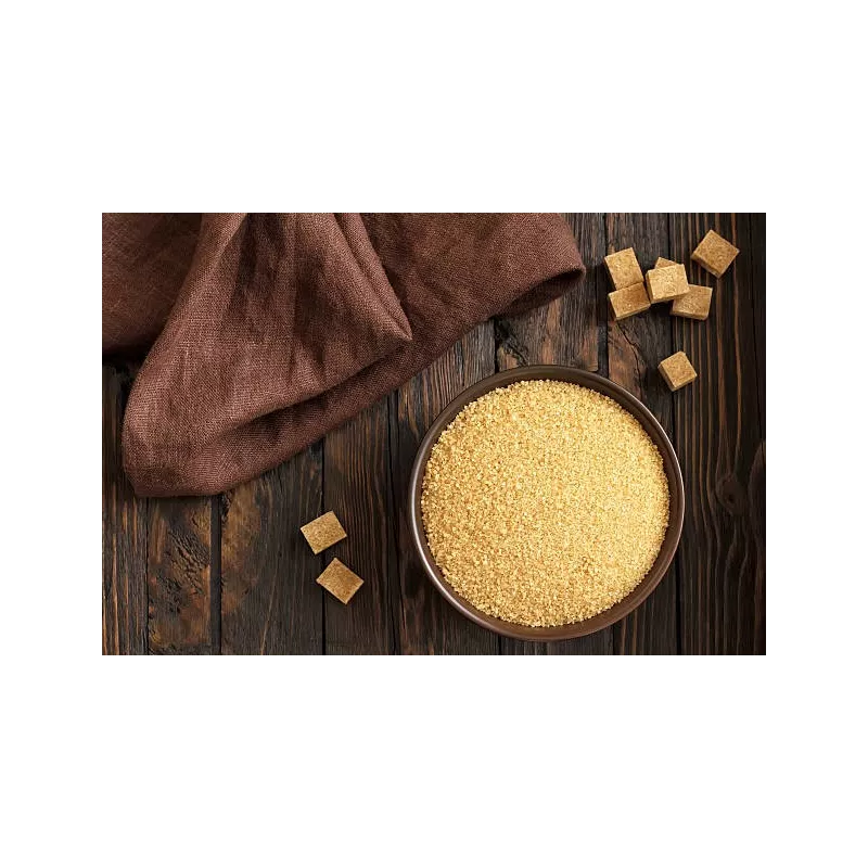 Organic fine brown cane sugar from Reunion Island