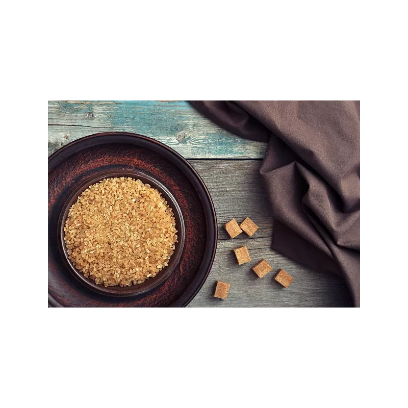 Organic fine brown cane sugar from Reunion Island