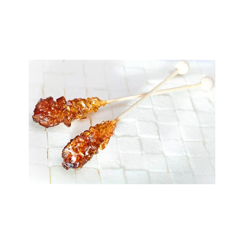 Bâtonnets de Sucre candy brun de Perse X 5