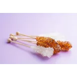 Bâtonnets de Sucre candy blanc & brun de Perse X 10