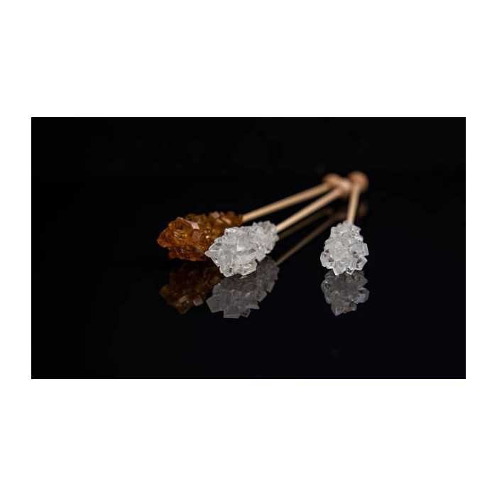 White & brown candy sugar sticks from Persia X 10