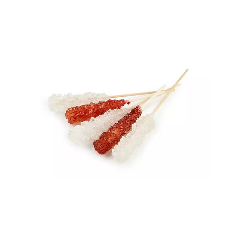 Bâtonnets de Sucre candy blanc & brun de Perse X 10