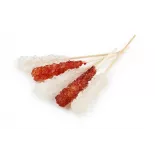 Bâtonnets de Sucre candy blanc & brun de Perse X 10