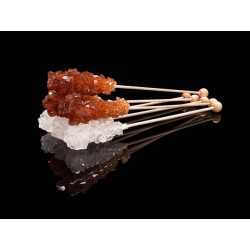 White & brown candy sugar sticks from Persia X 10