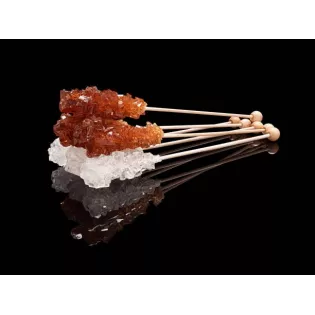 White & brown candy sugar sticks from Persia X 10