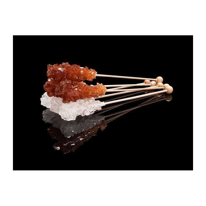 White & brown candy sugar sticks from Persia X 10