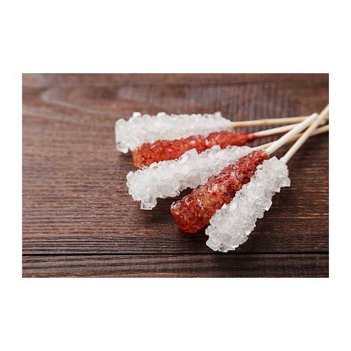 White & brown candy sugar sticks from Persia X 10