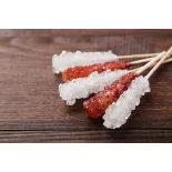 White & brown candy sugar sticks from Persia X 10