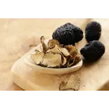 Slices of organic dried summer truffle from Italy - direct producer