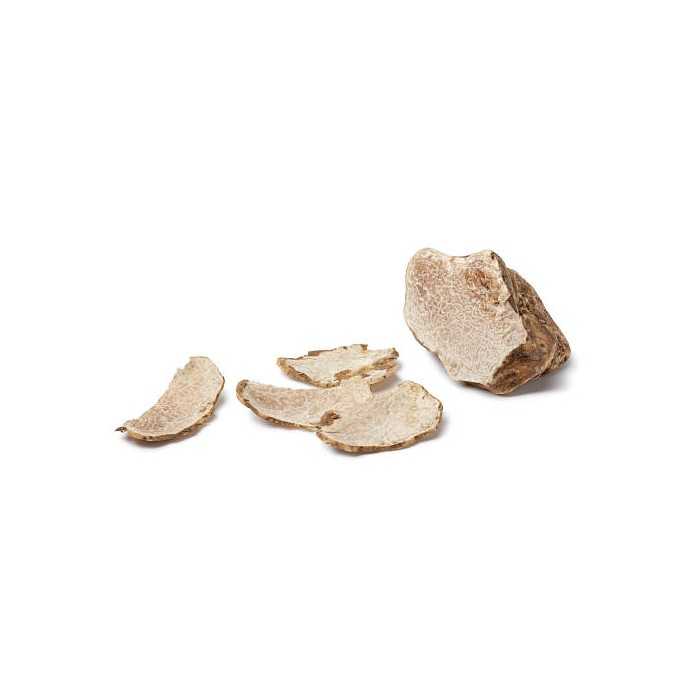 Slices of dried white truffle Alba from Italy - direct producer