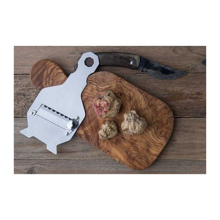 Slices of dried white truffle Alba from Italy - direct producer