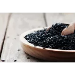 Organic Nerone black rice or emperors' rice from Italy