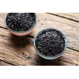 Organic Nerone black rice or emperors' rice from Italy
