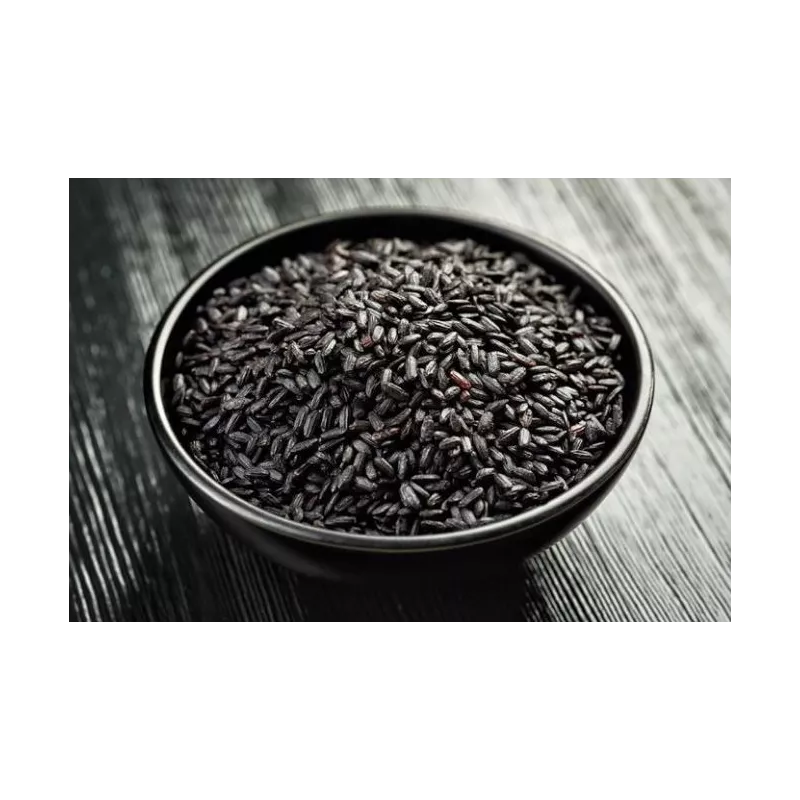 Organic Nerone black rice or emperors' rice from Italy