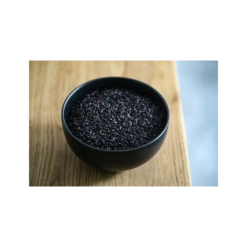Organic Nerone black rice or emperors' rice from Italy