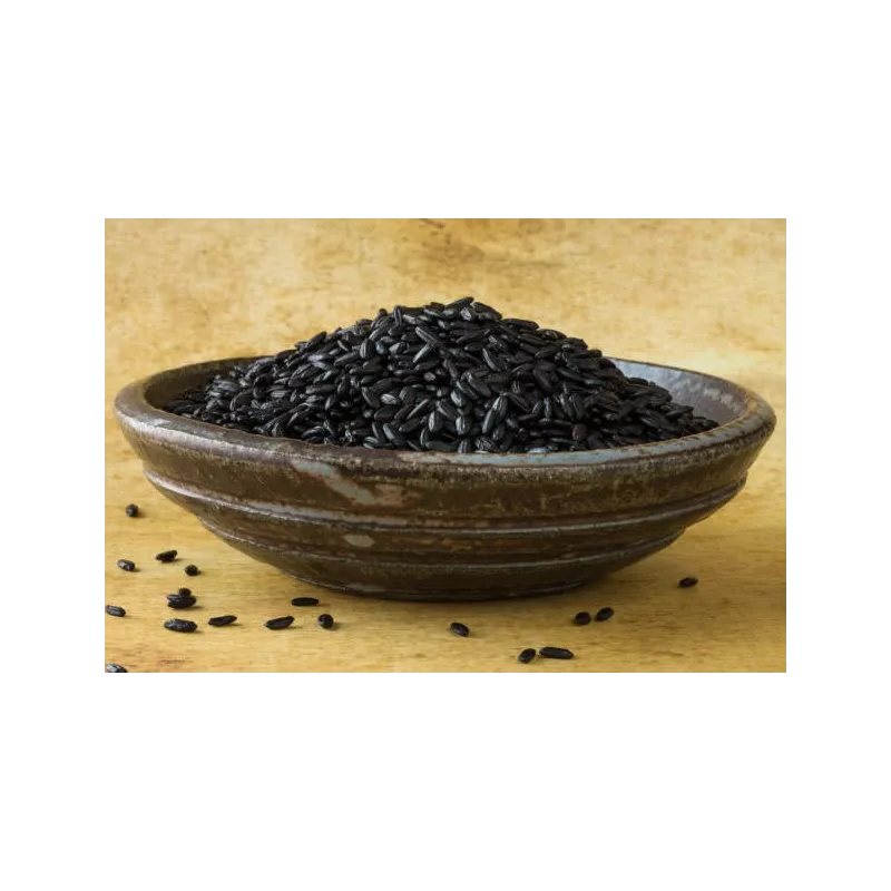 Organic Nerone black rice or emperors' rice from Italy