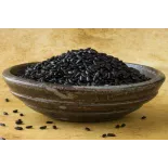 Organic Nerone black rice or emperors' rice from Italy