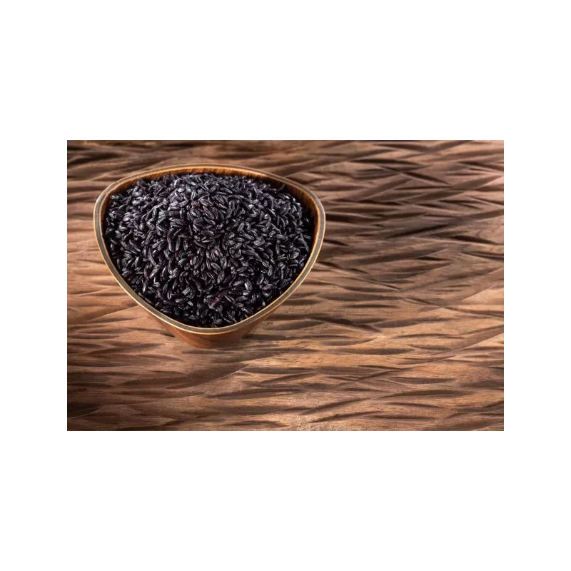 Organic Nerone black rice or emperors' rice from Italy