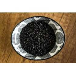 Organic Nerone black rice or emperors' rice from Italy