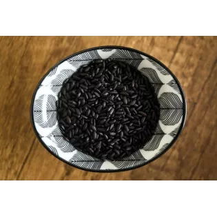 Organic Nerone black rice or emperors' rice from Italy