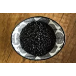 Organic Nerone black rice or emperors' rice from Italy