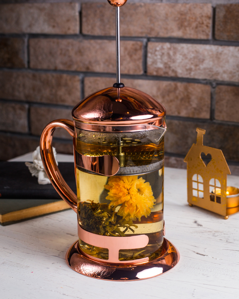 Fleur de thé ou thé sculpté jasmin et pois bleu