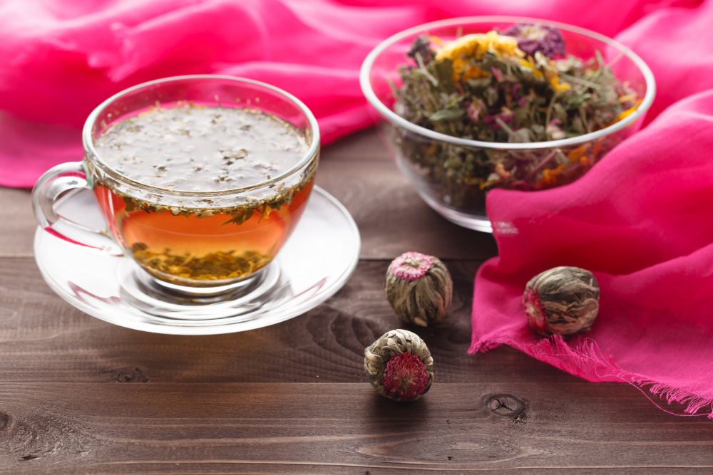 Fleur de thé vert & Jasmin & Amarante & Souci calendula bio