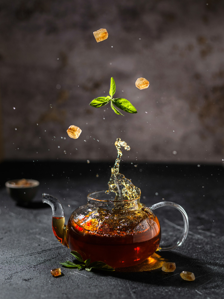 Théière en verre SHIBAO pour fleur de thé avec filtre spirale